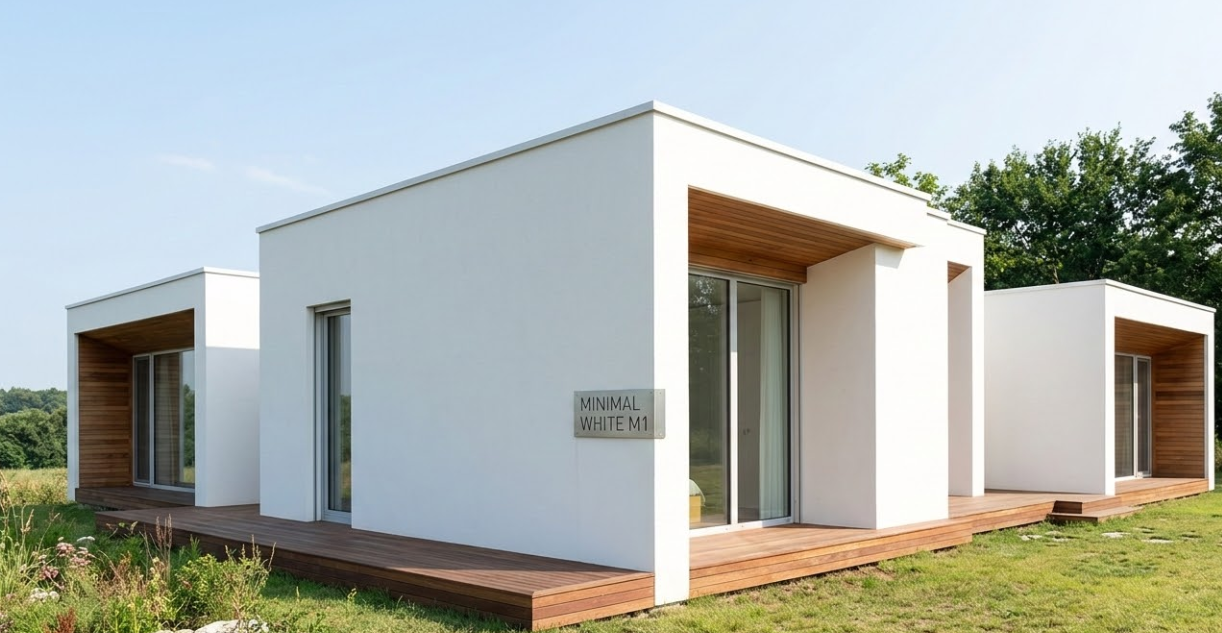 แบบบ้าน Minimal White M1